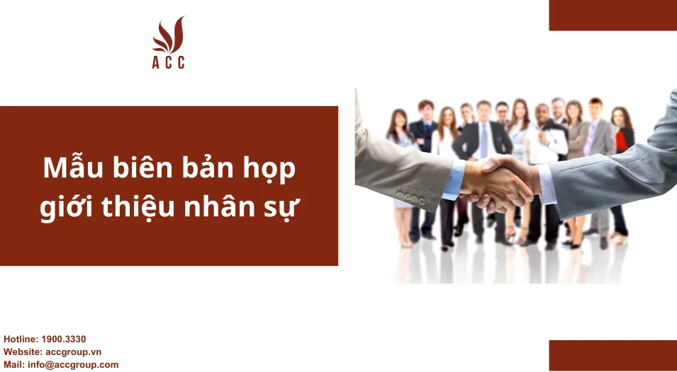 Mẫu biên bản họp giới thiệu nhân sự