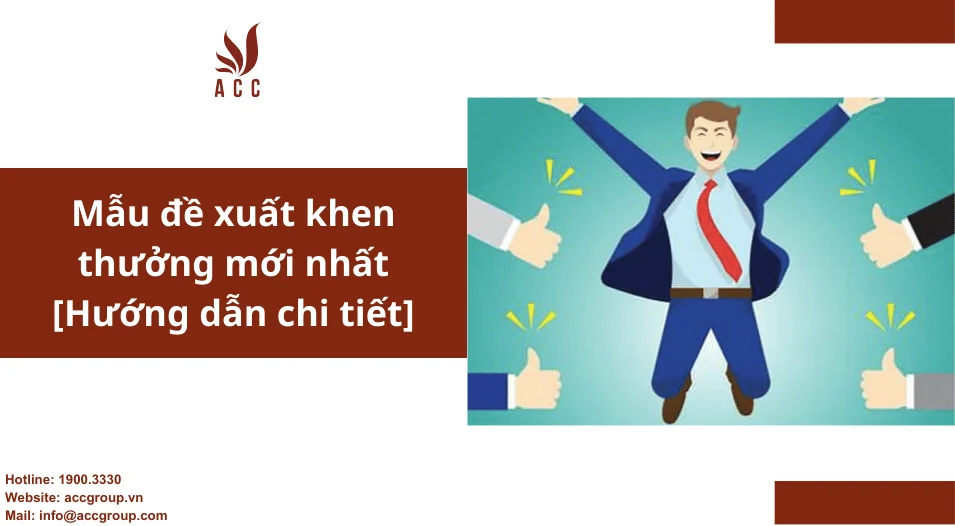 Mẫu đơn đề xuất khen thưởng mới nhất [Hướng dẫn chi tiết]