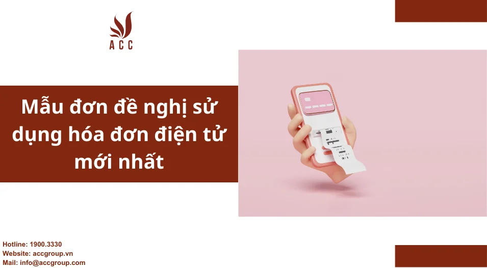 Mẫu đơn đề nghị sử dụng hóa đơn điện tử mới nhất