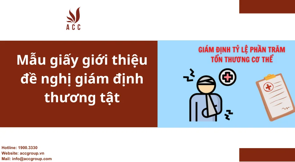 Mẫu giấy giới thiệu đề nghị giám định thương tật