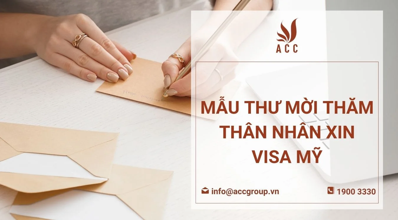 Mẫu thư mời thăm thân nhân xin visa Mỹ