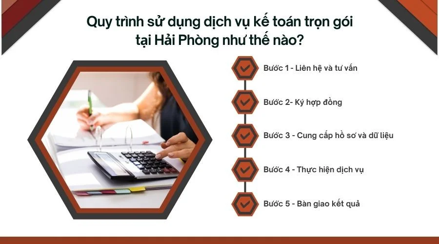  Quy trình sử dụng dịch vụ kế toán trọn gói  tại Hải Phòng như thế nào?