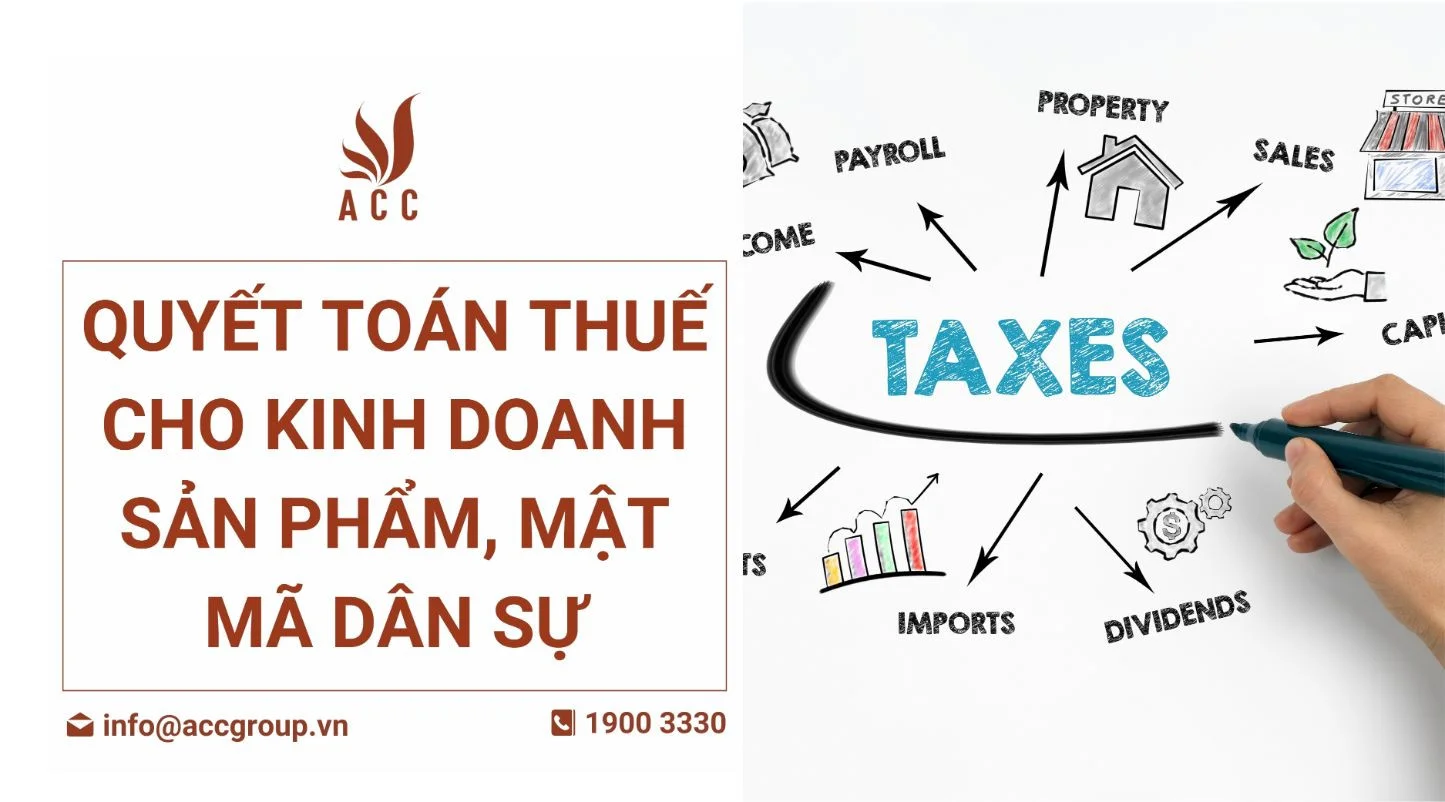 Quyết toán thuế cho kinh doanh sản phẩm, mật mã dân sự