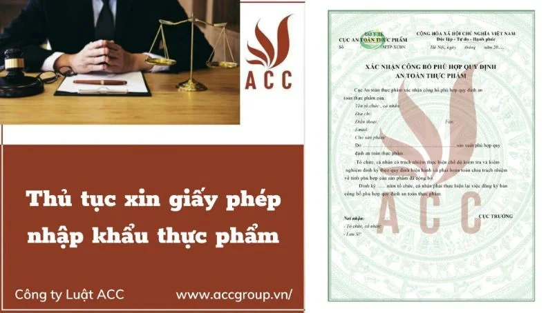 Thủ tục xin giấy phép nhập khẩu thực phẩm