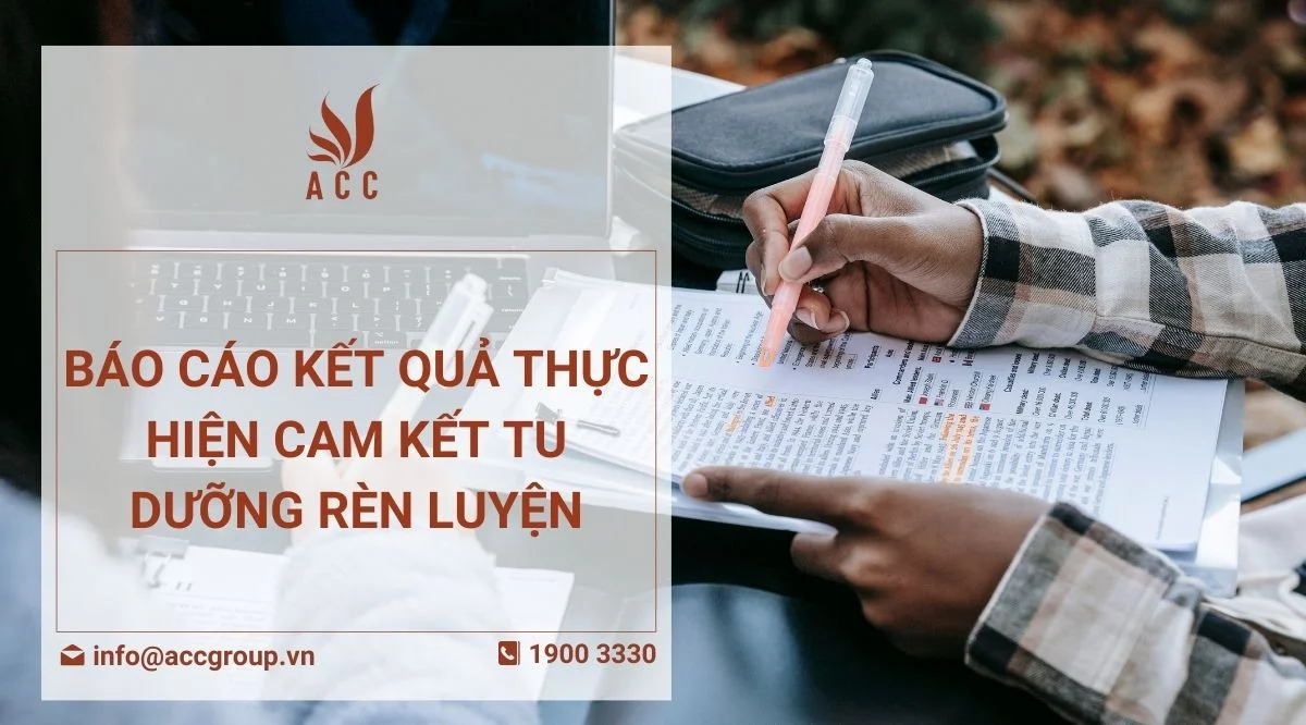 Báo cáo kết quả thực hiện cam kết tu dưỡng rèn luyện