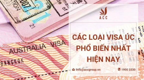 Các loại visa Úc phổ biến nhất hiện nay