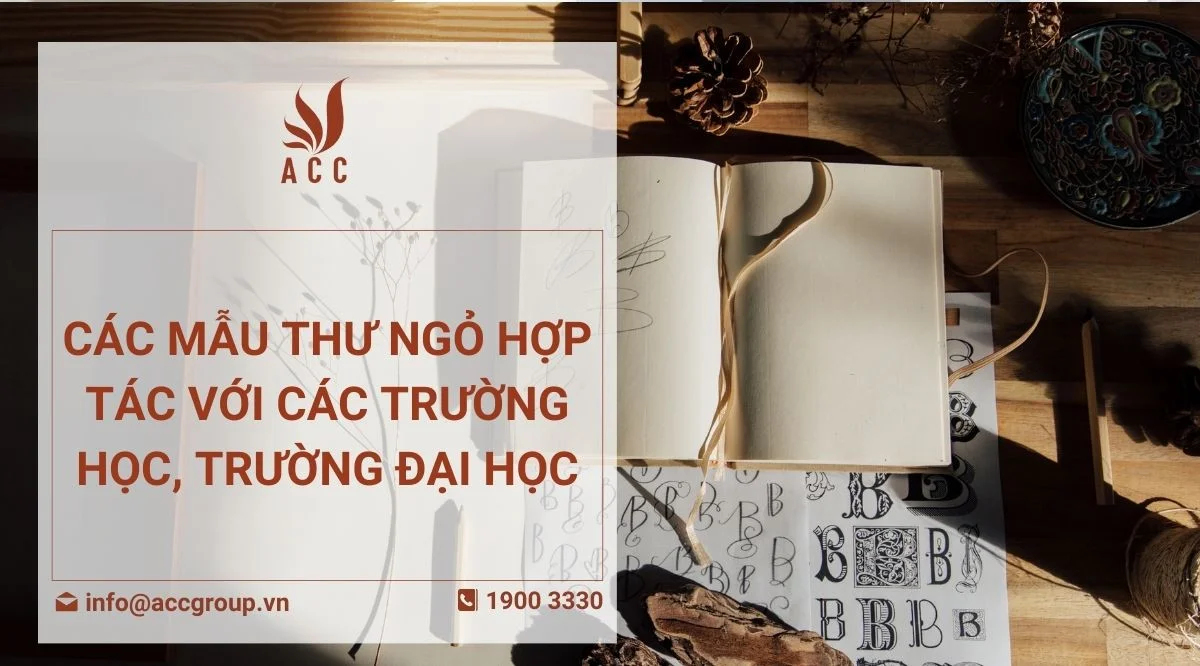 Các mẫu thư ngỏ hợp tác với các trường học, trường đại học