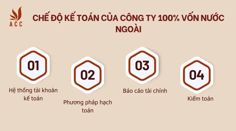 Chế độ kế toán của công ty 100% vốn nước ngoài