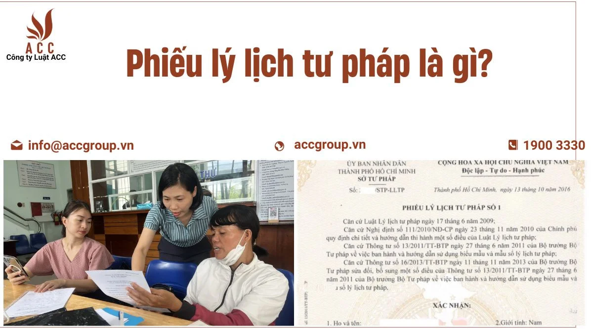 Phiếu lý lịch tư pháp là gì?