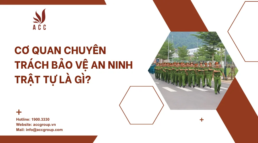 Cơ quan chuyên trách bảo vệ an ninh trật tự là gì?