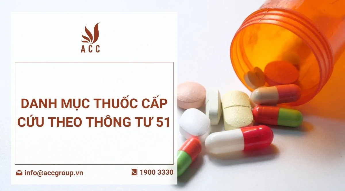 Danh mục thuốc cấp cứu theo thông tư 51 