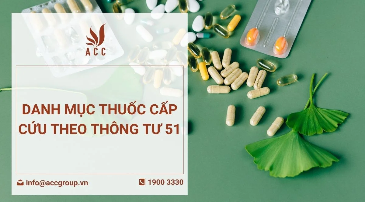 Danh mục thuốc cấp cứu theo thông tư 51