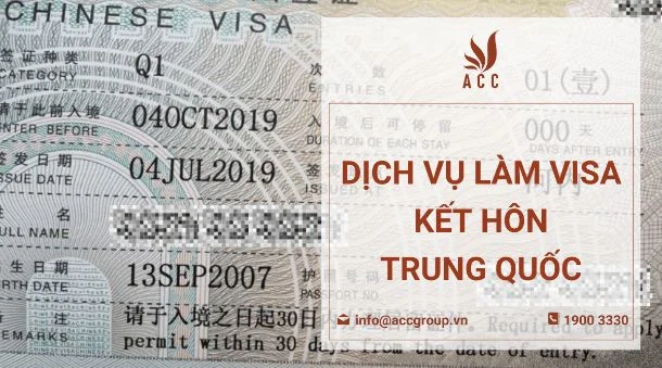 Dịch vụ làm vissa kết hôn Trung Quốc