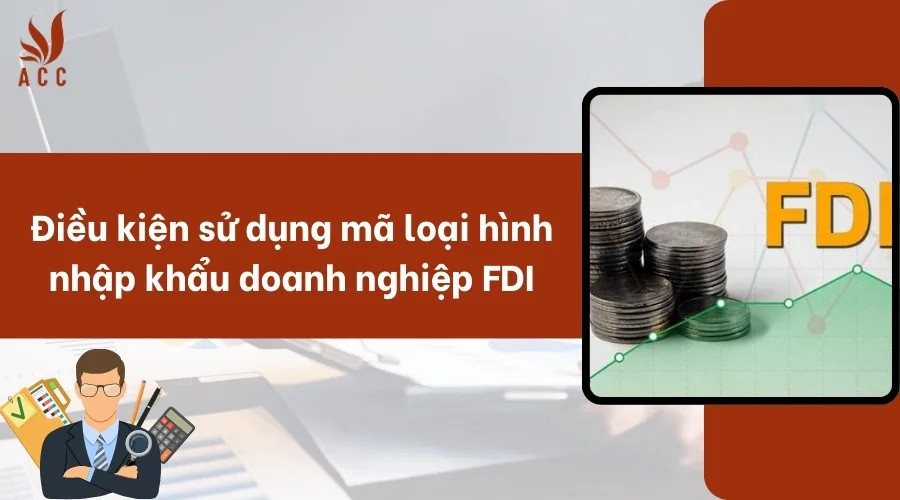 Điều kiện sử dụng mã loại hình nhập khẩu doanh nghiệp FDI