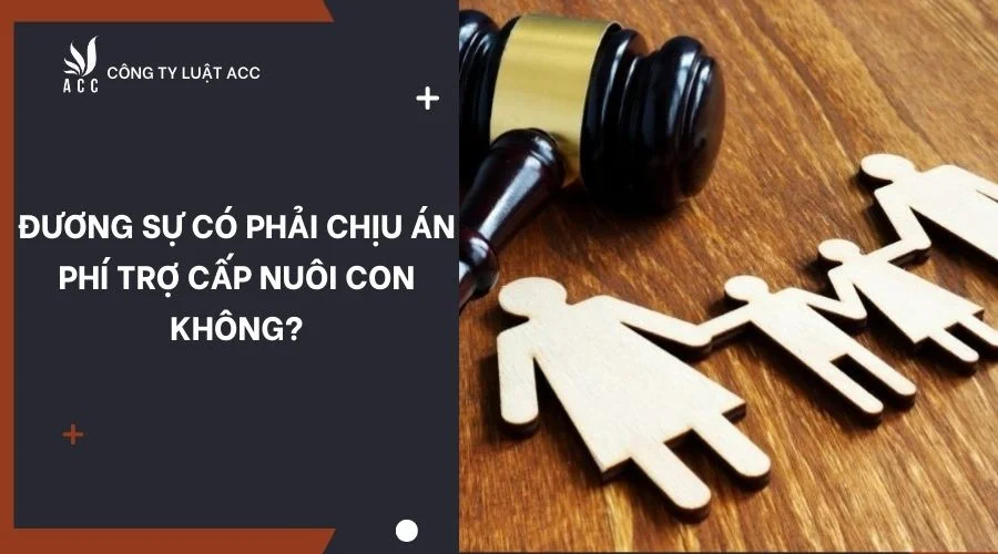 Đương sự có phải chịu án phí trợ cấp nuôi con không?