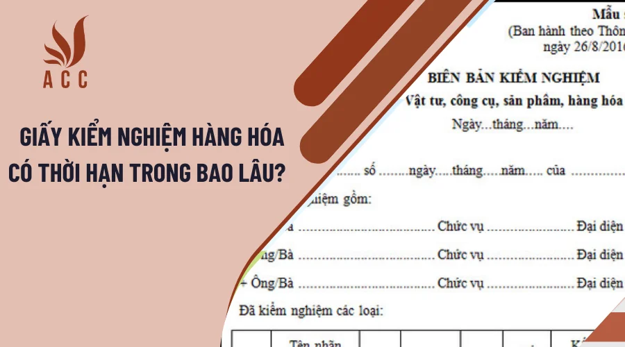 Giấy kiểm nghiệm hàng hóa có thời hạn trong bao lâu? 