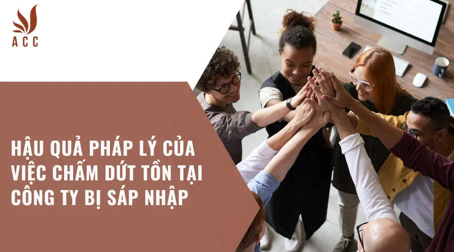  Hậu quả pháp lý của việc chấm dứt tồn tại công ty bị sáp nhập