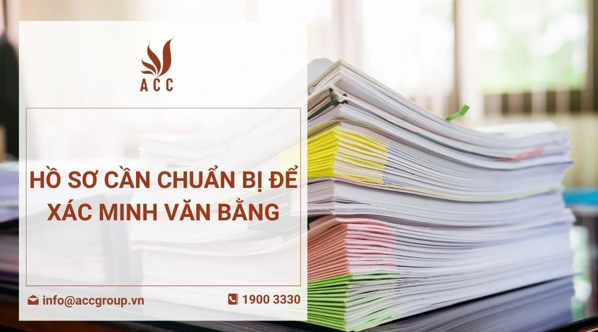 Hồ sơ cần chuẩn bị để xác minh văn bằng