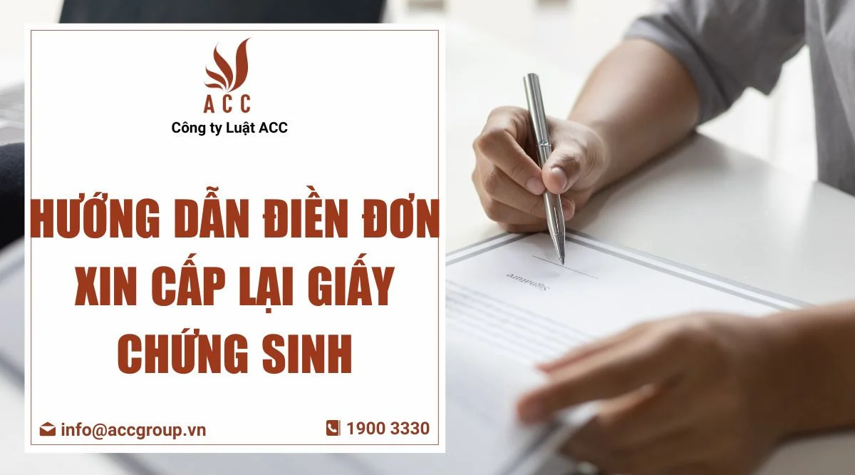 Hướng dẫn điền đơn xin cấp lại giấy chứng sinh