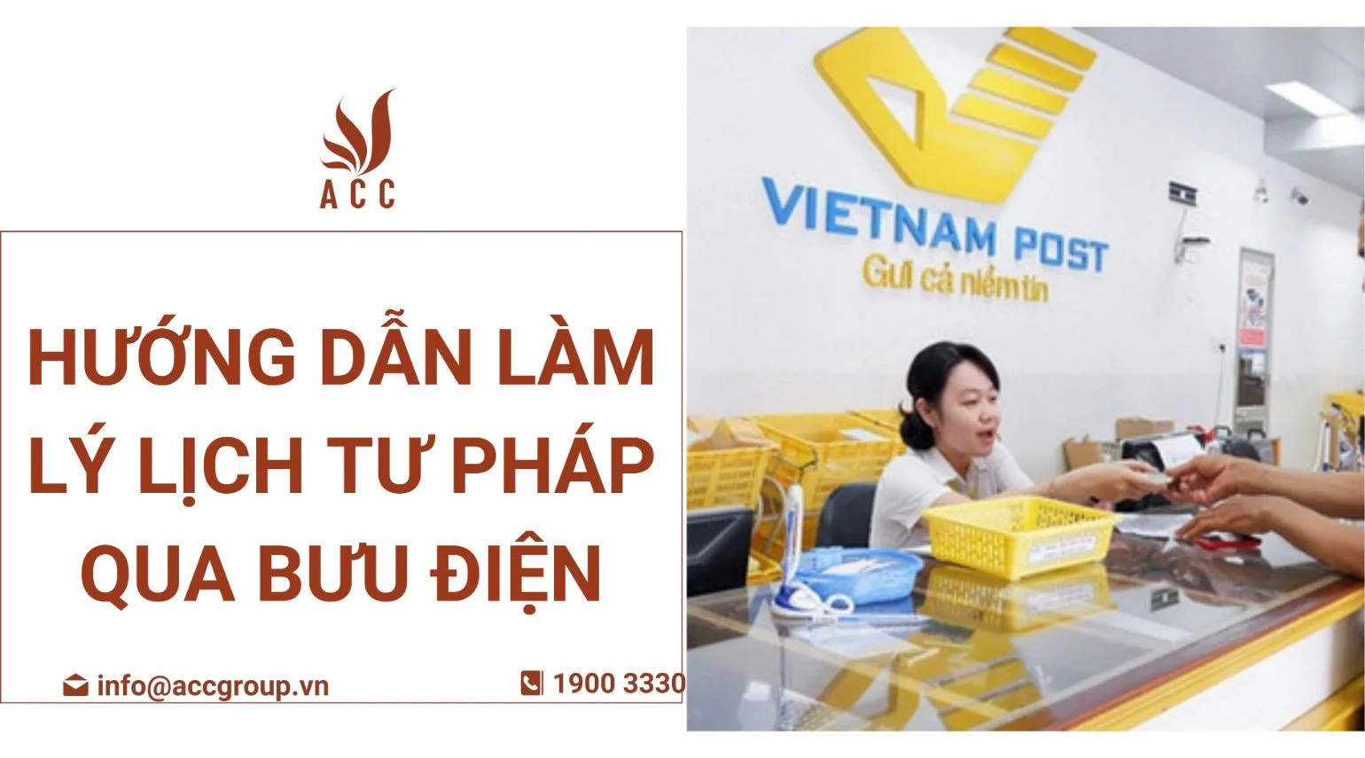 Hướng dẫn làm lý lịch tư pháp qua bưu điện