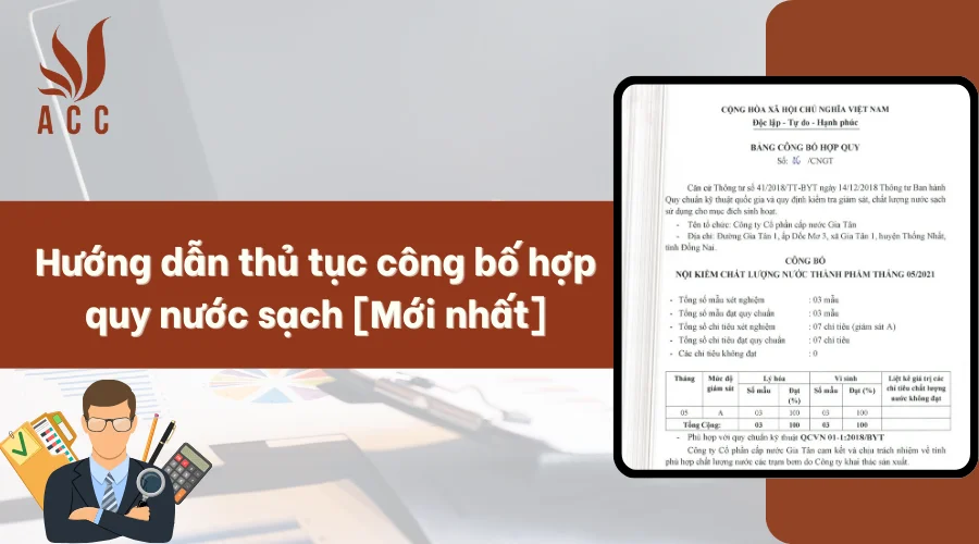 Hướng dẫn thủ tục công bố hợp quy nước sạch [Mới nhất]