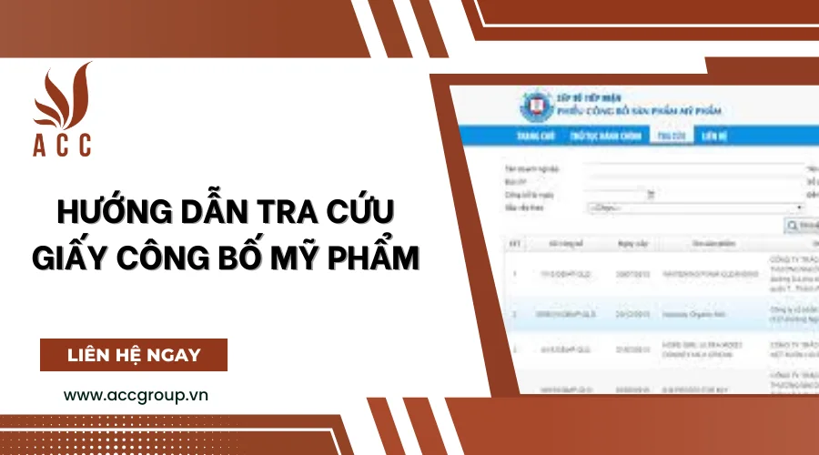 Hướng dẫn tra cứu giấy công bố mỹ phẩm [Chi tiết]