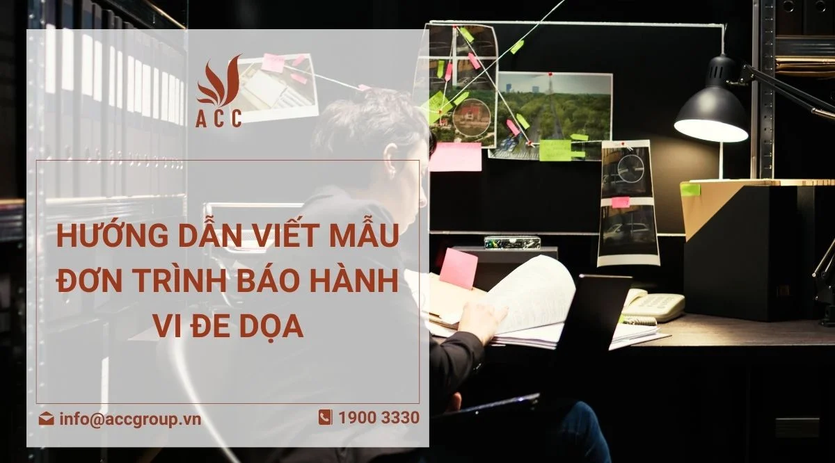 Hướng dẫn viết mẫu đơn trình báo hành vi đe dọa