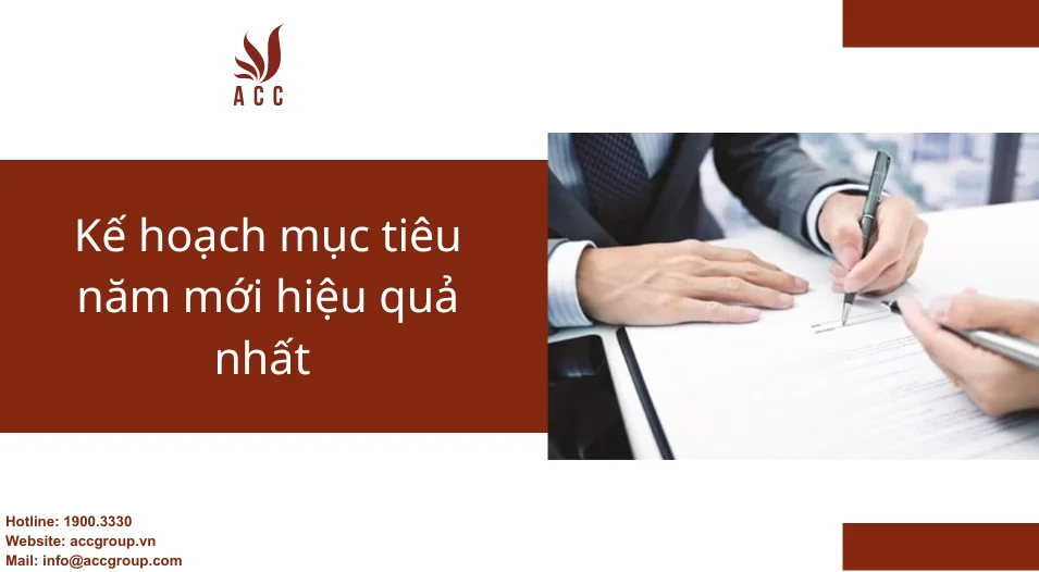 Kế hoạch mục tiêu năm mới hiệu quả nhất