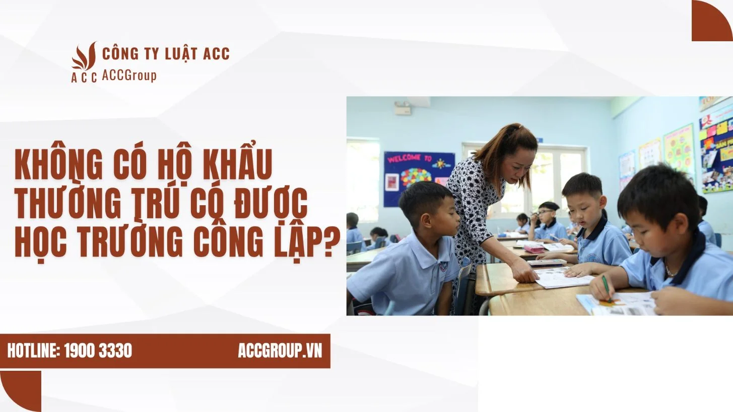 Không có hộ khẩu thường trú có được học trường công lập?