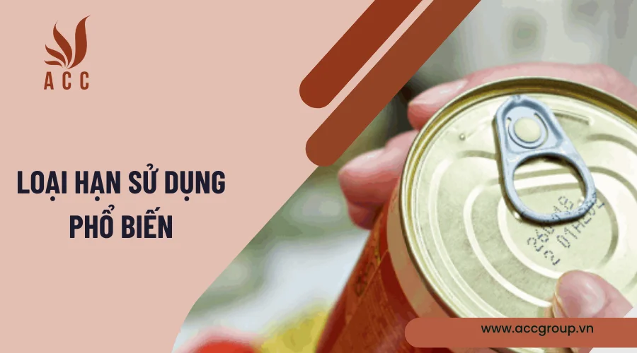 Loại hạn sử dụng phổ biến