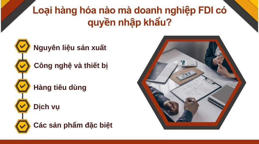 Loại hàng hóa nào mà doanh nghiệp FDI có quyền nhập khẩu