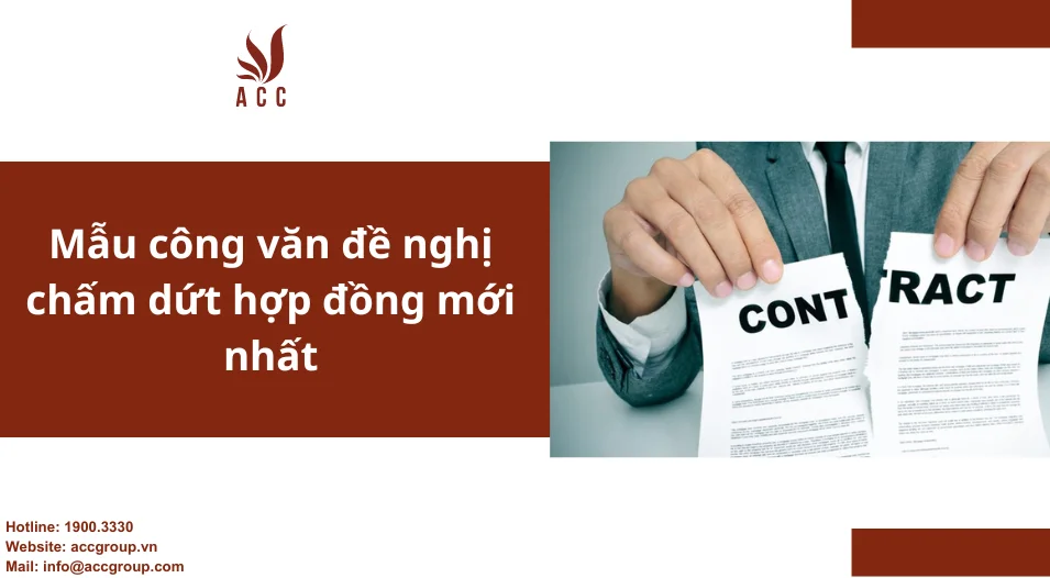 Mẫu công văn đề nghị chấm dứt hợp đồng mới nhất