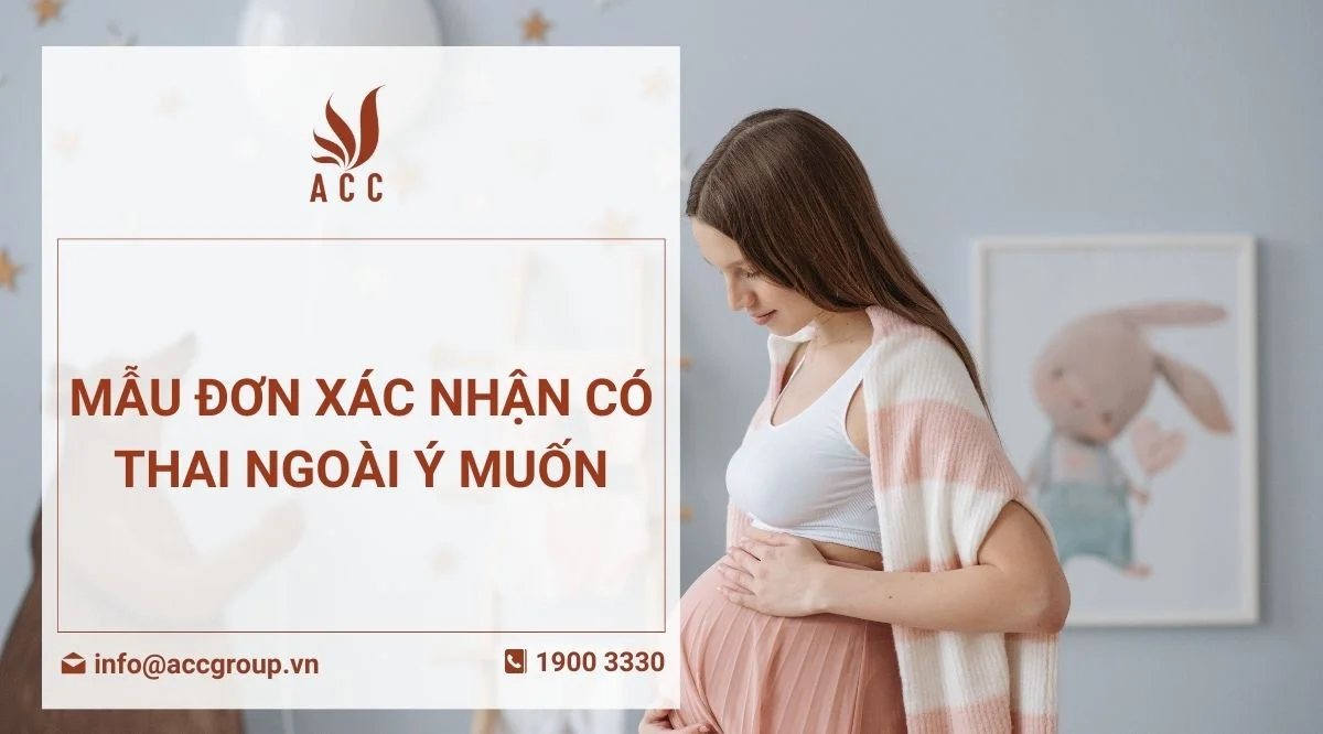 Mẫu đơn xác nhận có thai ngoài ý muốn