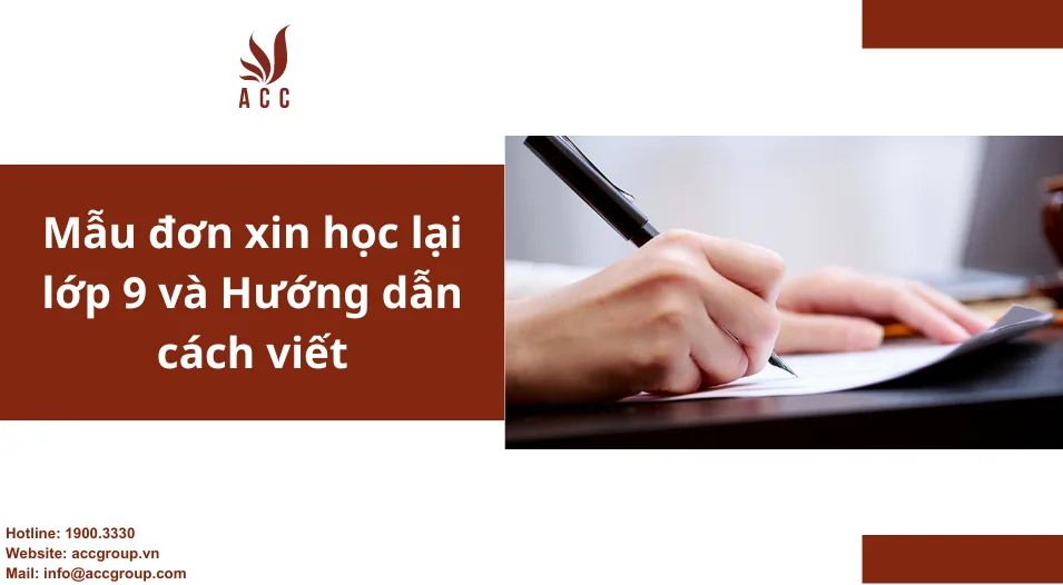 Mẫu đơn xin học lại lớp 9 và Hướng dẫn cách viết