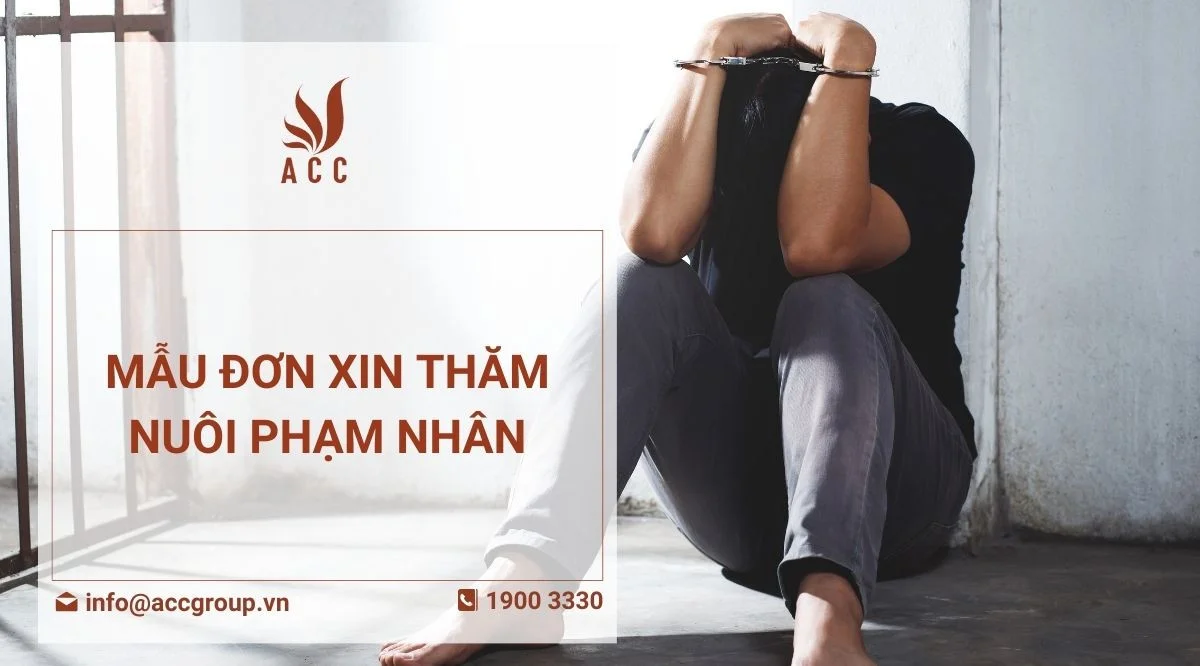 Mẫu đơn xin thăm nuôi phạm nhân