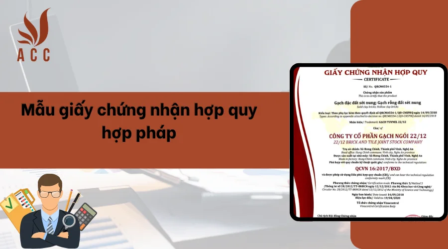 Mẫu giấy chứng nhận hợp quy hợp pháp