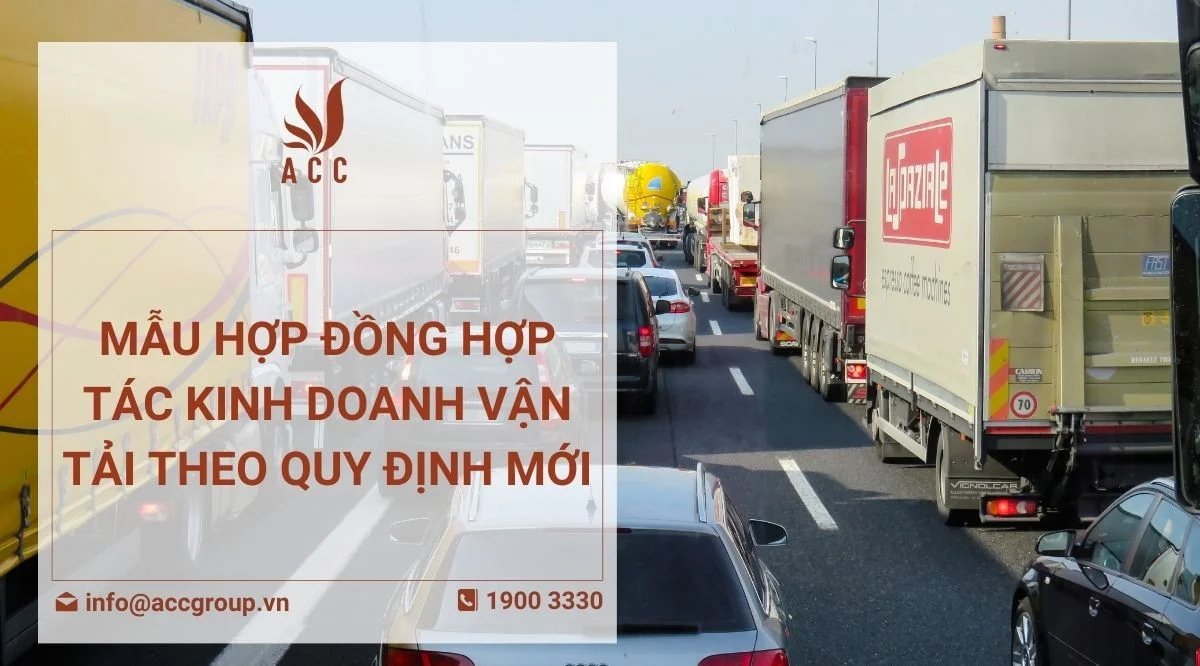 Mẫu hợp đồng hợp tác kinh doanh vận tải theo quy định mới