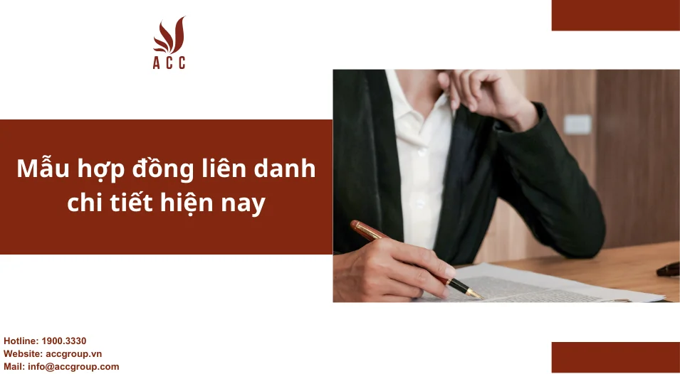 Mẫu hợp đồng liên danh chi tiết hiện nay