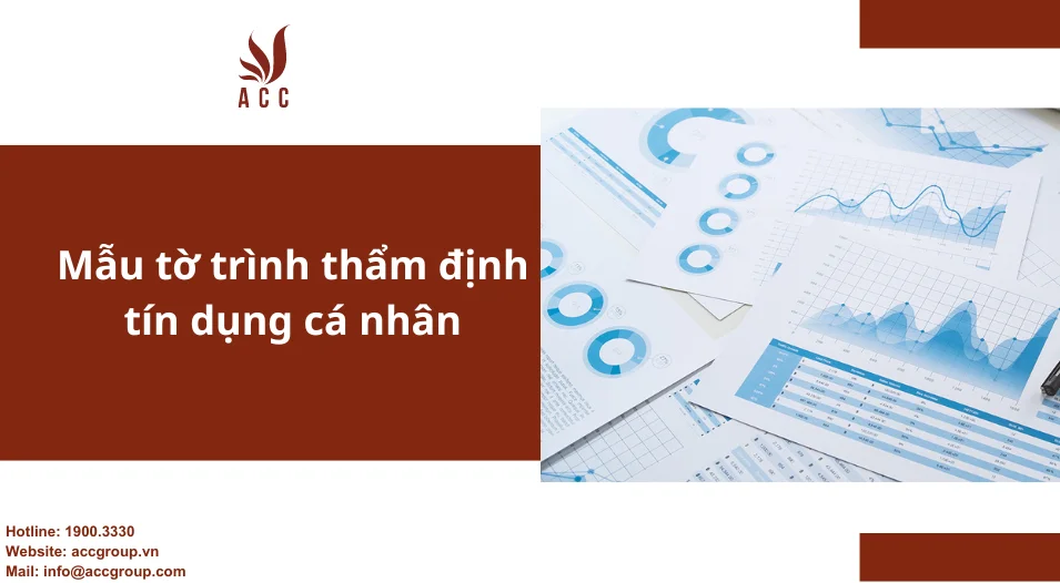 Mẫu tờ trình thẩm định tín dụng cá nhân