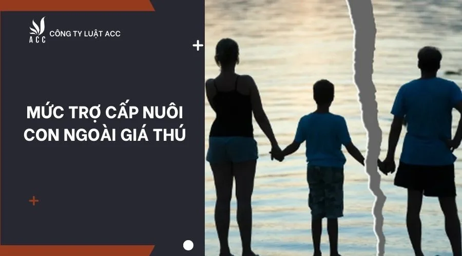 Mức trợ cấp nuôi con ngoài giá thú