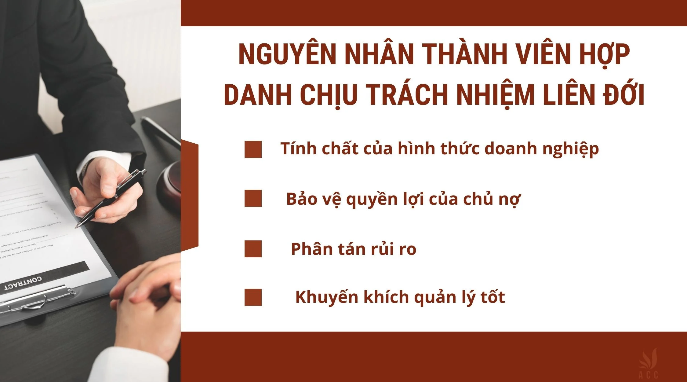 Nguyên nhân thành viên hợp danh chịu trách nhiệm liên đới 