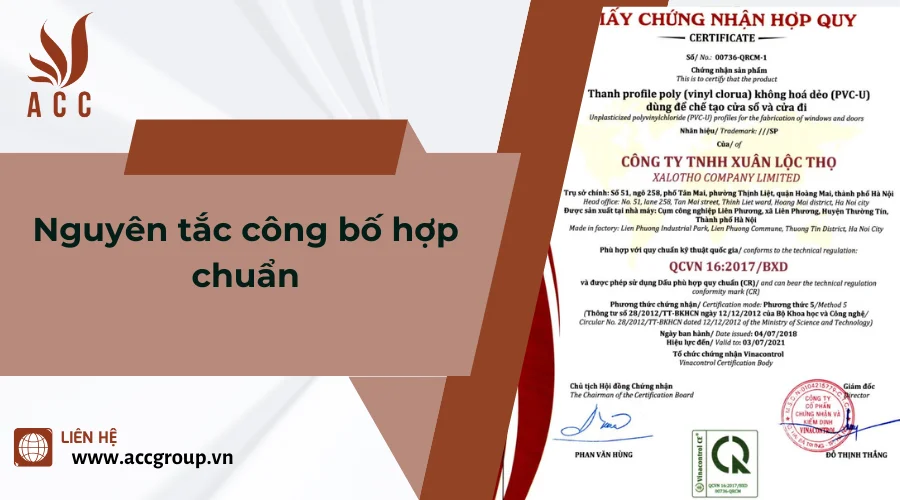 Nguyên tắc công bố hợp chuẩn