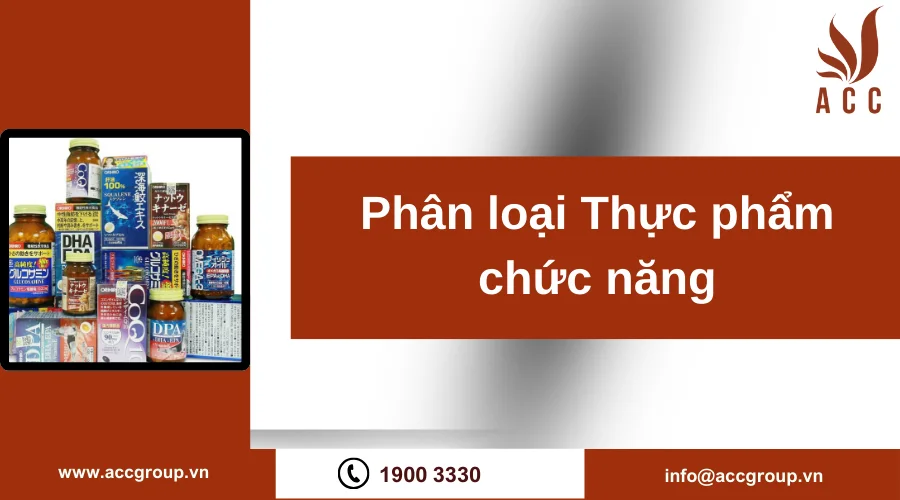  Phân loại Thực phẩm chức năng