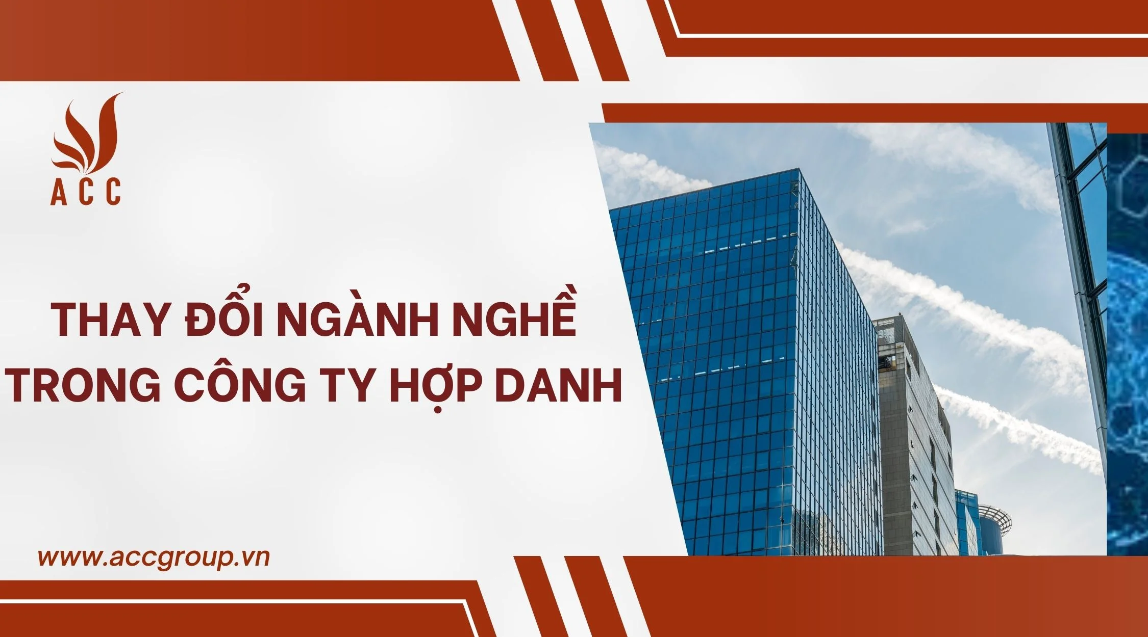 Thay đổi ngành nghề trong công ty hợp danh