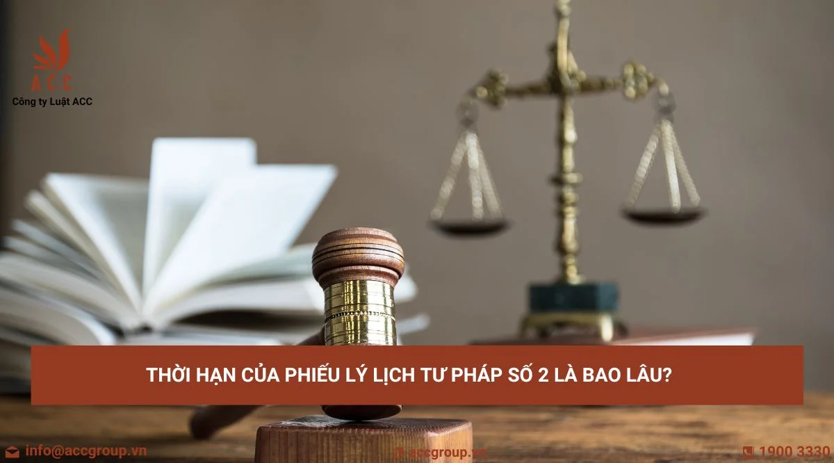 Thời hạn của phiếu lý lịch tư pháp số 2 là bao lâu?