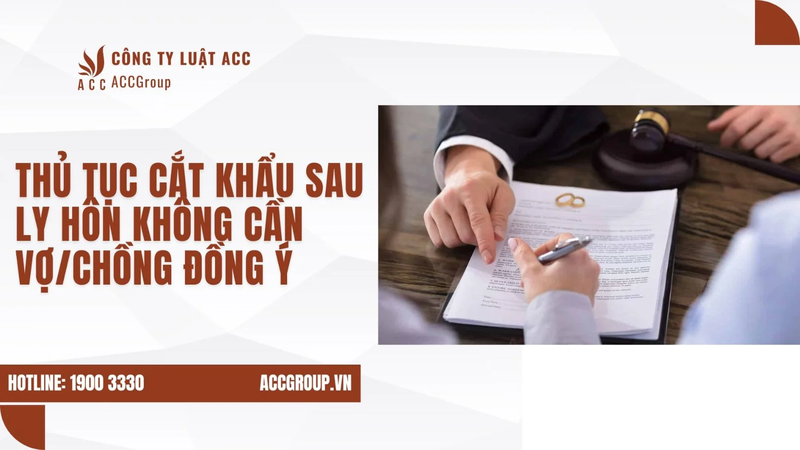 Thủ tục cắt khẩu sau ly hôn không cần vợ/chồng đồng ý