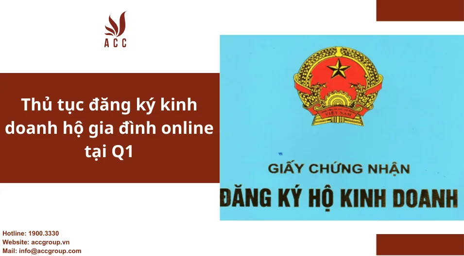 Thủ tục đăng ký kinh doanh hộ gia đình online tại Q1