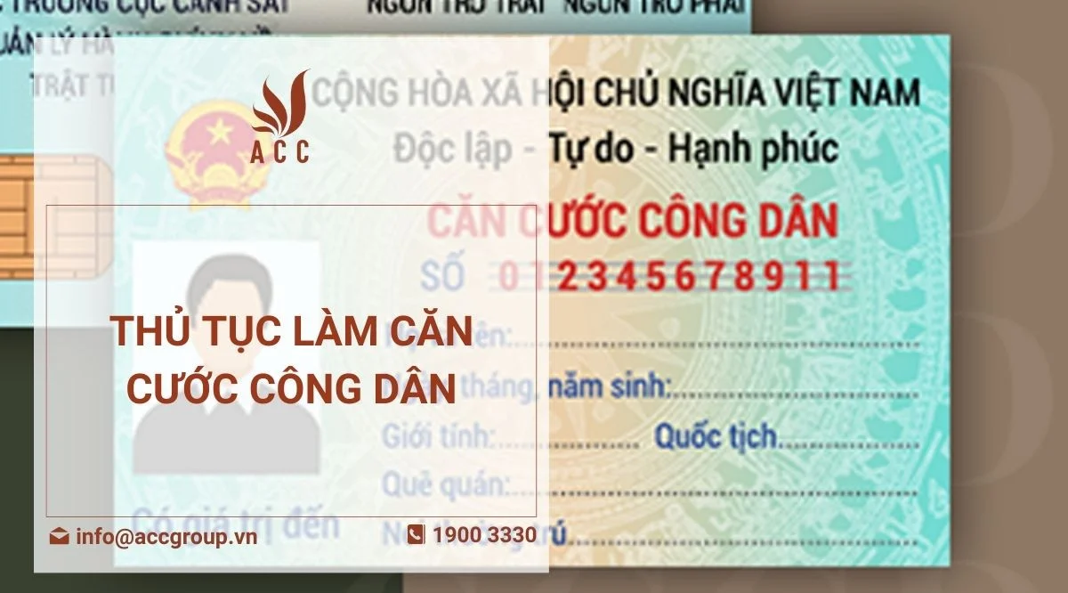 Thủ tục làm căn cước công dân