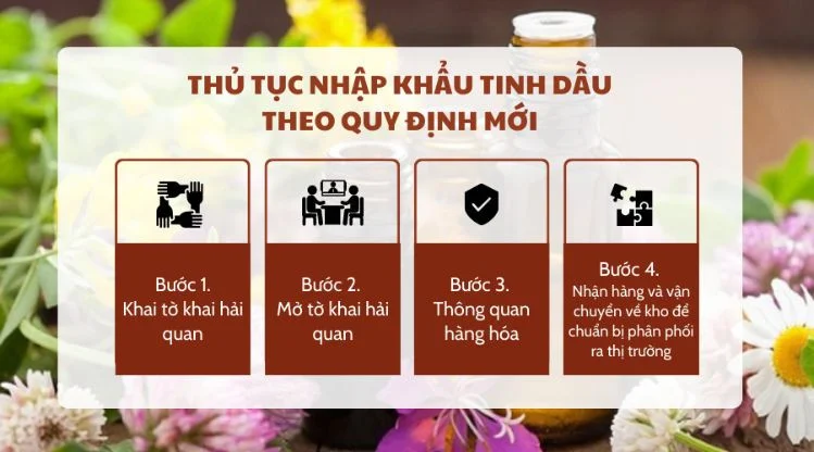 Thủ tục nhập khẩu tinh dầu theo quy định mới