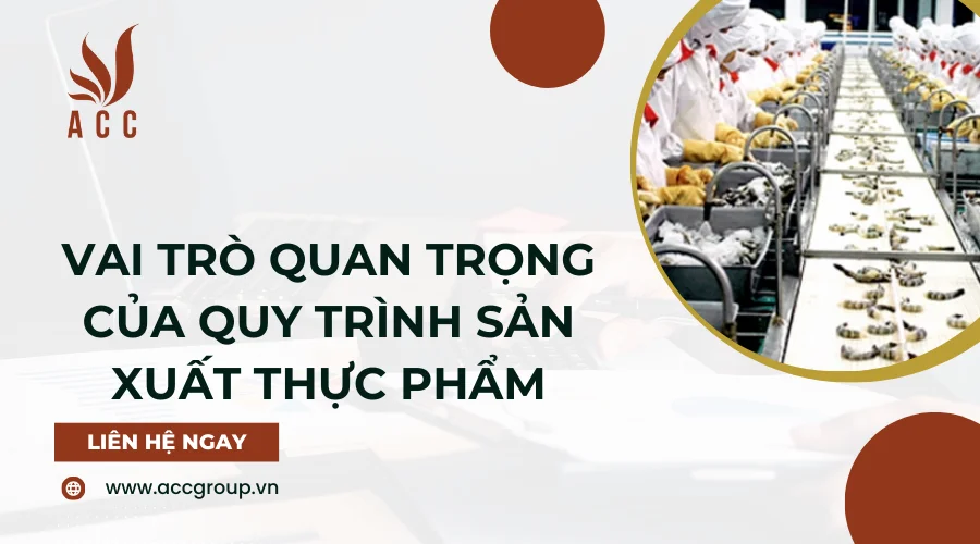  Vai trò quan trọng của quy trình sản xuất thực phẩm